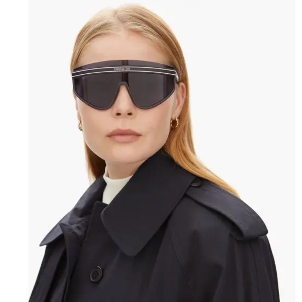 Christian Dior: Club M2u Shield Sunglasses - Blue